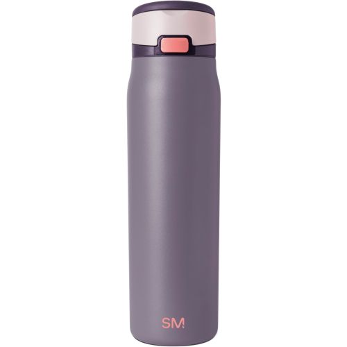 Simple Modern Mesa Loop Water Bottle with Covered Straw and Handle | 30oz Cup Holder Friendly Insulated Stainless Steel Bottles for Travel, Sports and School | Iris Sage