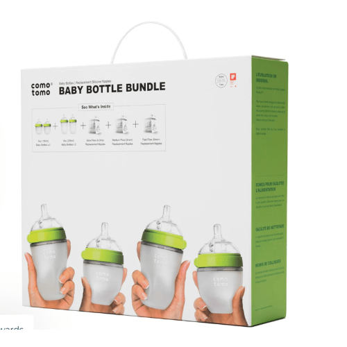 Comotomo Baby Bottle Bundle - Green