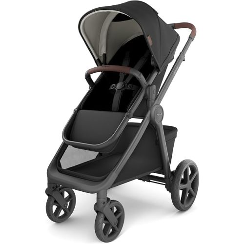 Mompush Ultimate 3 Full Size Stroller for Infant to Toddler - All-Terrain PU Tires with Full Suspension, Reversible Extendable Seat, Adjustable Handle, One-Second Fold, Car Seat Compatible