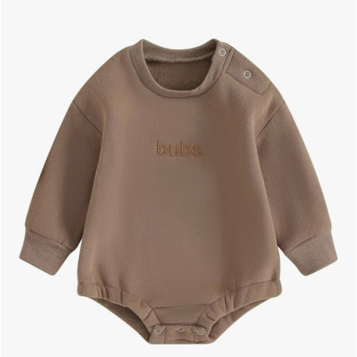 VISGOGO Newborn Infant Baby Boy Girls Oversized Romper Little Dude Sweater Onesie Coming Home Outfit Neutral Clothes