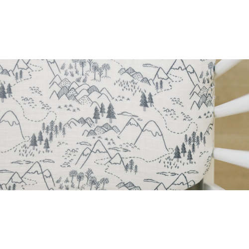Summit Muslin Crib Sheet | Mebie Baby | Everetts Place