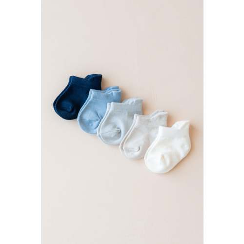 Baby Bamboo Ankle Socks Combo 5-Pack in Cool | Kyte Baby