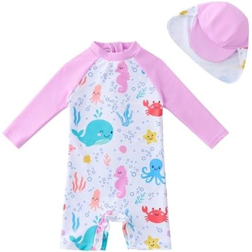 UMELOK Baby Girl Swimsuit Infant UPF 50+ Bathing Suit Size Months