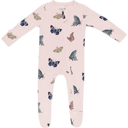 KYTE BABY Infant and Toddler Dual Zipper Footie, 6-12 months