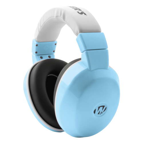 Walker's Infant Hearing Muffs, Passive Earmuff 22 dB Blue, Comfort Headband with Growband