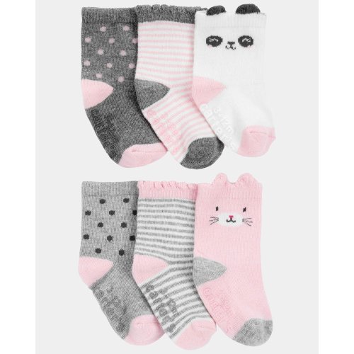 Baby Girl 6-Pack Critter Socks - Carter's | Carter's