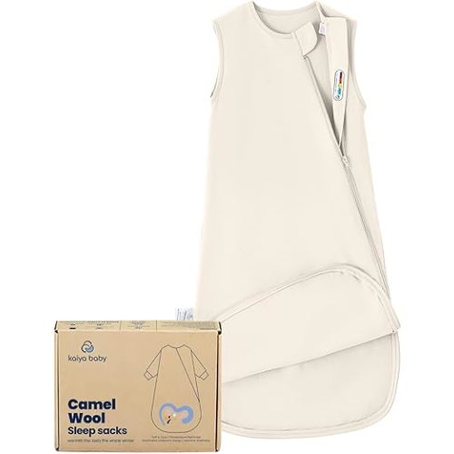 kaiya baby Unisex Sleeping Bag for Babies and Toddlers 0.5 Tog Sleep Sack 6-18 Months, Newborn Sleep Sack, Wearable Blanket Baby, One Piece Sleeveless, Gifts for Baby
