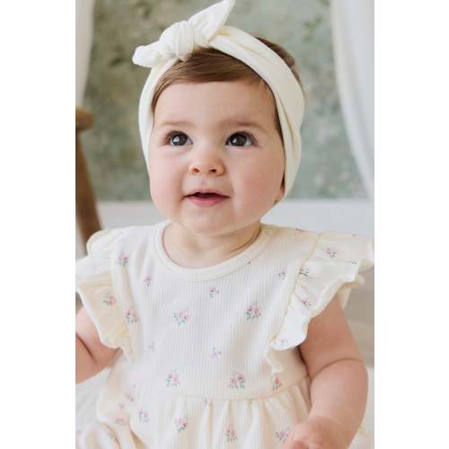 Organic Cotton Rib Elianna Playsuit - Emma Whisper
