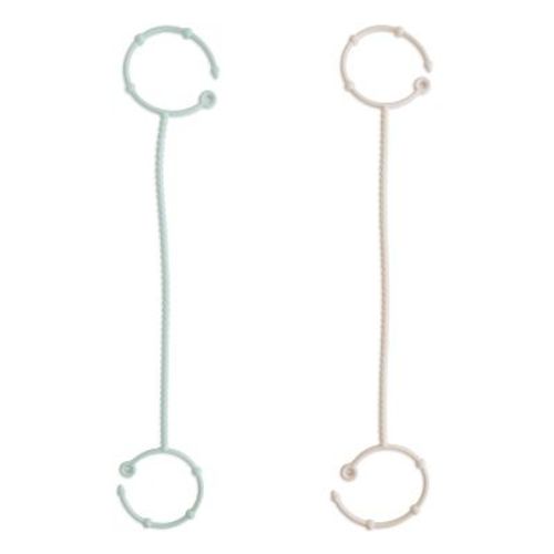 Adjustable Silicone Strap 2-pack Cambridge Blue/shifting Sand One Size