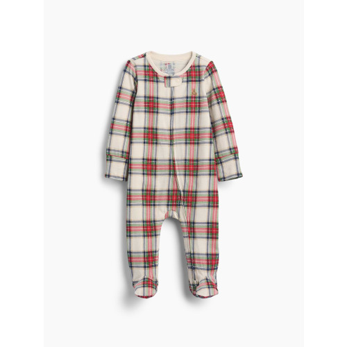 Baby Organic Cotton Print Footed One-Piece