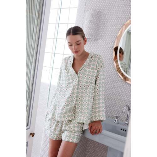 Peta Sleep Set - Long - ECOVERO™ - Rattan Green – Piyama USD