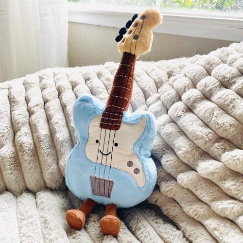 Bass Plush Toy, Guitar Plush Toy, Music Instrument Gift for Musicians, Guitar soft toy gifts with free gift wraps
