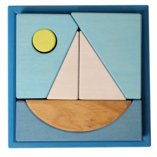 Wooden Puzzle & Building Set