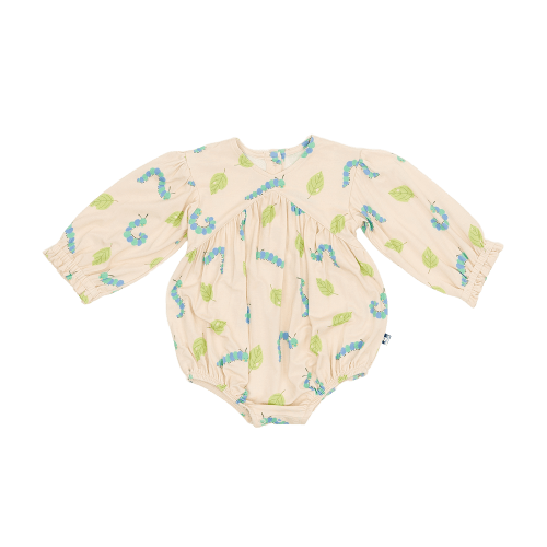 Larkspur Baby | Bubble Romper in Caterpillar Crew