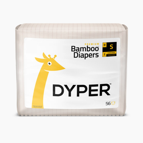 DYPER Bamboo Viscose Baby Diapers - Size 1, 6