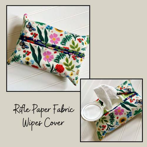 Wipes Cover - Rifle Paper Co Fabric