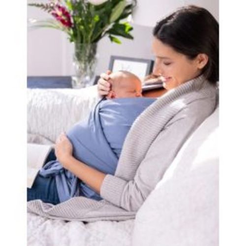 Seraphine Winifrid Slate Blue Cotton ¾ Sleeve Skin to Skin Top