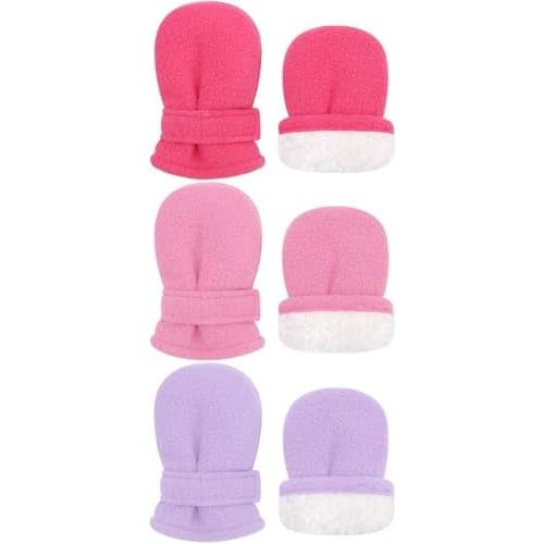 Sarfel 3 Pairs Baby Mittens Winter Toddler Mittens Warm Fleece Infant Gloves for Kids Toddler Winter Gloves for Boys Girls