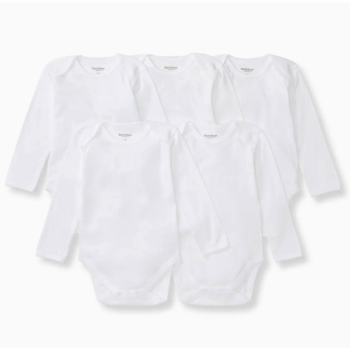 Bee Essentials Organic Long Sleeve Baby Bodysuit 5 Pack | Burt's Bees Baby®