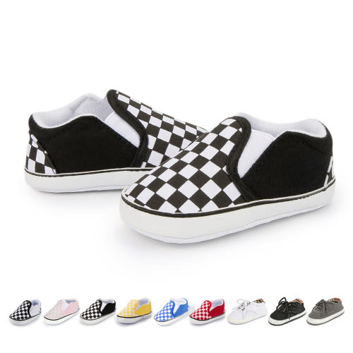HsdsBebe Baby Girls Boys Shoes Infant Canvas Sneakers Soft Sole Casual First Walkers Crib Shoes 0-18 Months