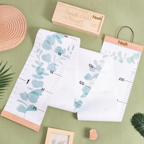 Personalized Growth Chart for Baby Custom Canvas Height Ruler with Box Baby to Adult Growth Tracker Height Measurement Tool for Kindergarten