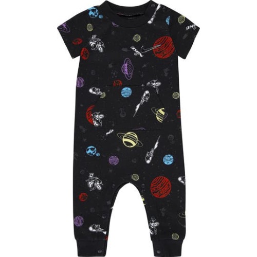 Space Swoosh Short Sleeve Romper