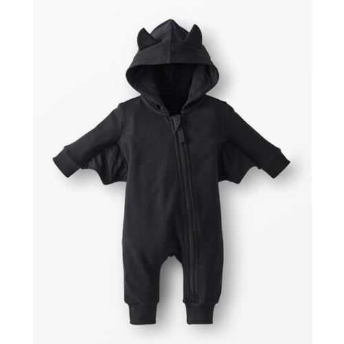 Baby Halloween French Terry Bat Romper