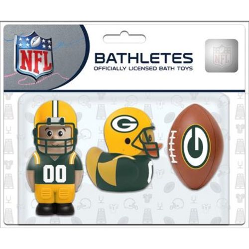BabyFanatic Bath Toys 3 Pack - NFL Green Bay Packers Bathletes Toy Set
