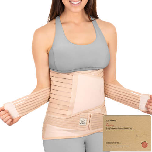 Revive 3-in-1 Postpartum Recovery Support Belt - Classic Ivory / M/L