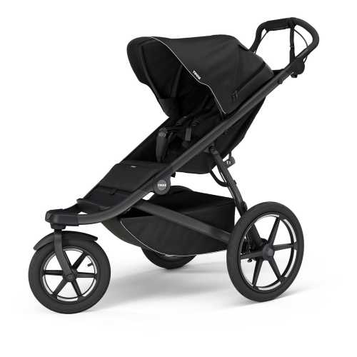 Thule Urban Glide 3 Single Jogging Stroller with NON-Magnetic Buckle - Black