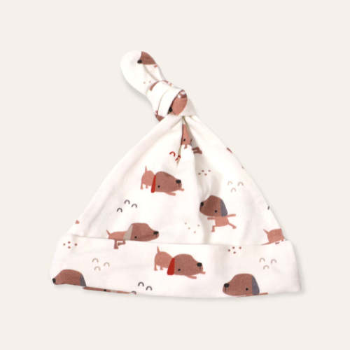 Yoga Dog Baby Knot Stretch Hat (Organic Cotton)