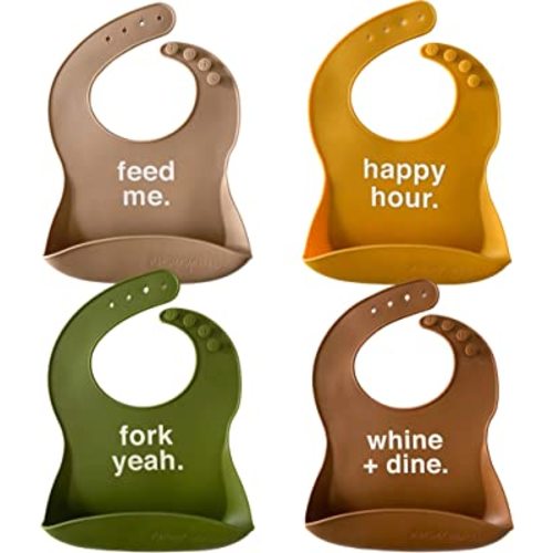 Silicone Feeding Bibs | Dishwasher Safe. Waterproof. Adjustable.