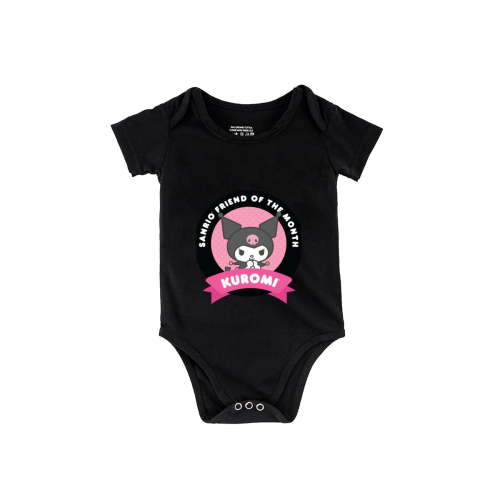 Kuromi Unisex Baby Bodysuits Short-Sleeve Cotton Baby Clothes for Girls Boys 0-24 Months 6M/66