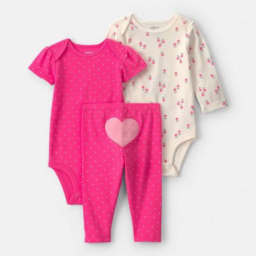 Baby Girl Carter's 3-Piece Bodysuit & Pant Set