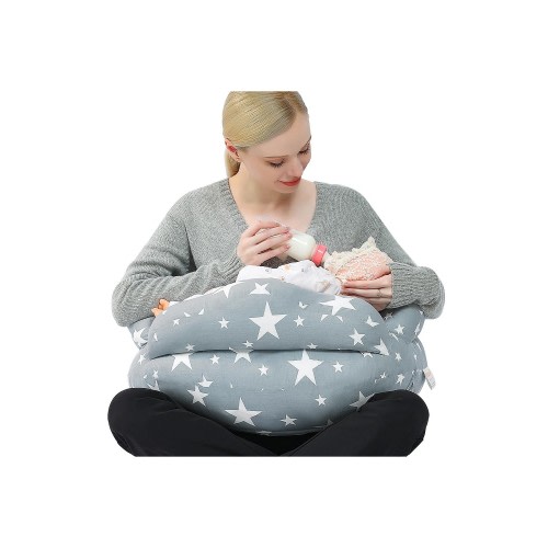 Chilling Home Nursing Pillow for Breastfeeding, Adjustable Nursing Pillow Breast Feeding Pillow Bottle Feeding, Breastfeeding Essentials for Newborn, Removable Cover