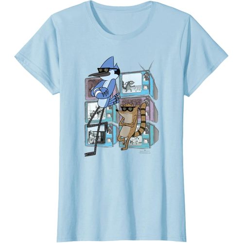 Regular Show Mordecai and Rigby TV Too Cool T-Shirt Small