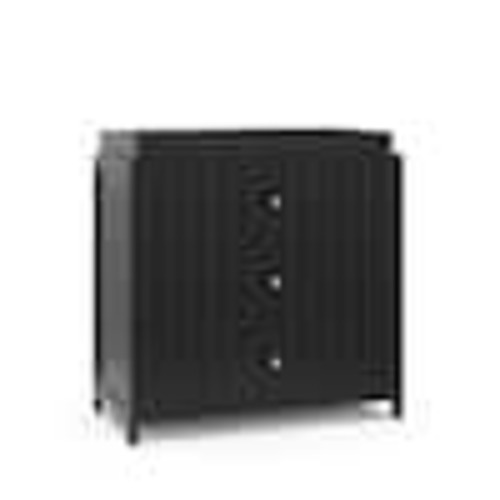 Graco Teddi Black 3-drawer Dresser 35.51 in Wide with Changing Topper 03713-50B