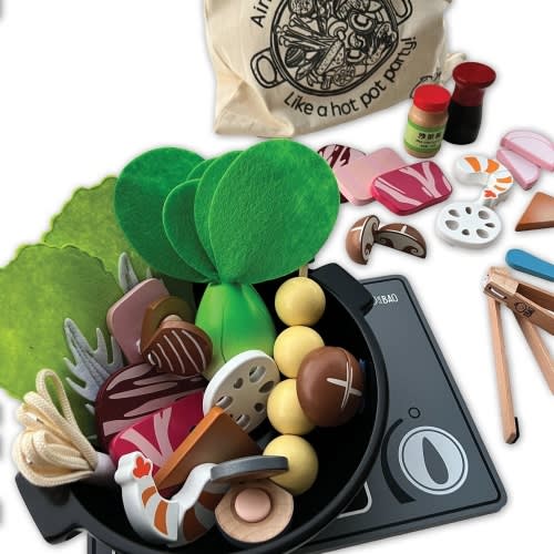 Wooden Hot Pot Toy - a la carte (BACK IN STOCK!) — Bitty Bao Chinese Bilingual Books & Toys