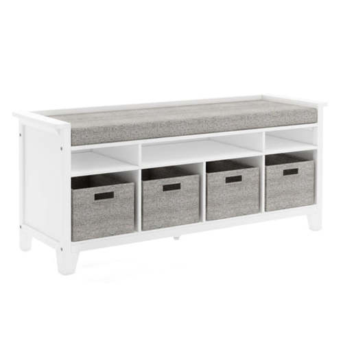 Martha Stewart Kids Storage Bench (White)
