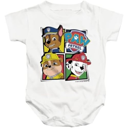 Popfunk Paw Patrol Chase, Rubble and Marshall Unisex Infant Snap Suit for Baby