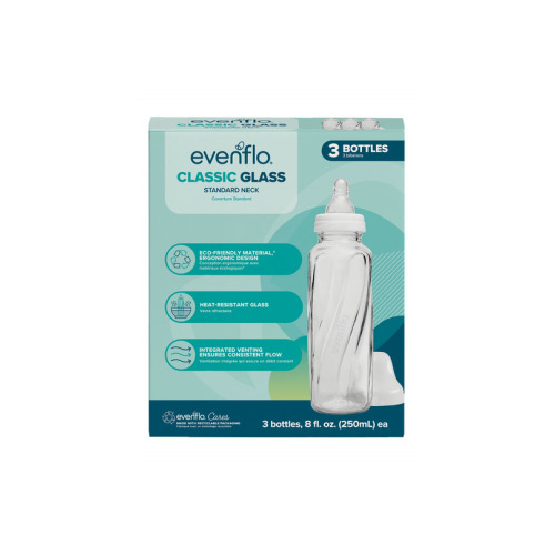 Evenflo Feeding Classic Glass Baby Bottle 8oz