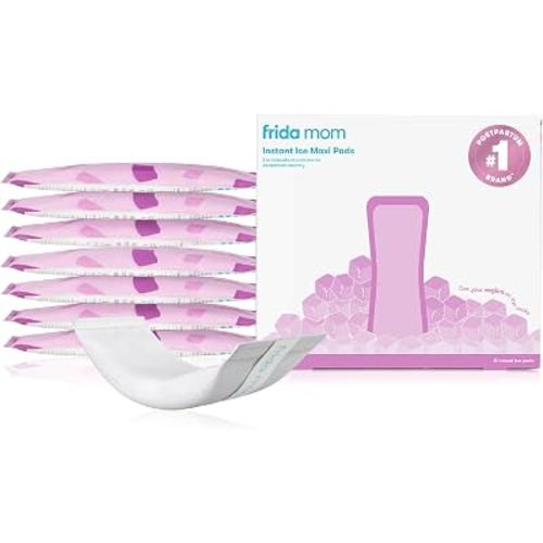Frida 2-in-1 Postpartum Pads, Perineal Ice Maxi Pads & Maternity Pad | Absorbent Instant Cold Therapy Packs and Maternity Pad Combined, Postpartum Care for New Moms