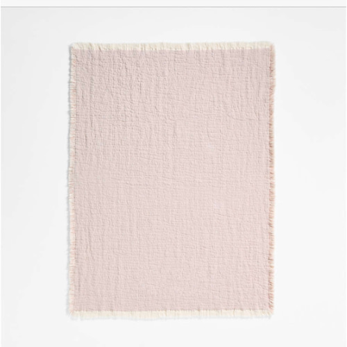 Supersoft Organic Cotton Gauze Classic Mauve Pink Baby Stroller Blanket