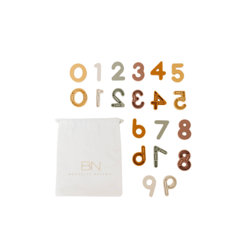 Silicone Magnetic Numbers Playset