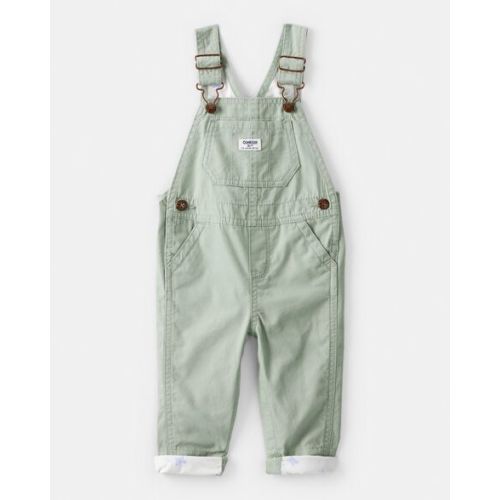Baby Girl Butterfly-Lined Canvas Overalls - Green - OshKosh B'gosh | Carter's