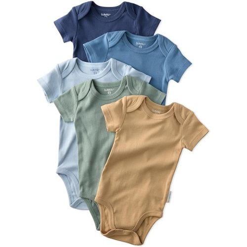 Avery 5-Pack Short Sleeve Bodysuits​ 100% Organic Cotton for Baby Boys​ & Girls