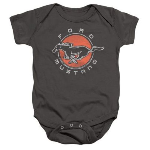 Baby Ford Mustang Mustang Circle Infant Bodysuit Charcoal 6 Months