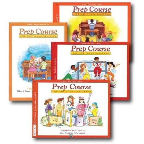 Alfred's Basic Piano Prep Course Level A - Four Book Set - Includes Lesson, Theory, Technic, and Notespeller books