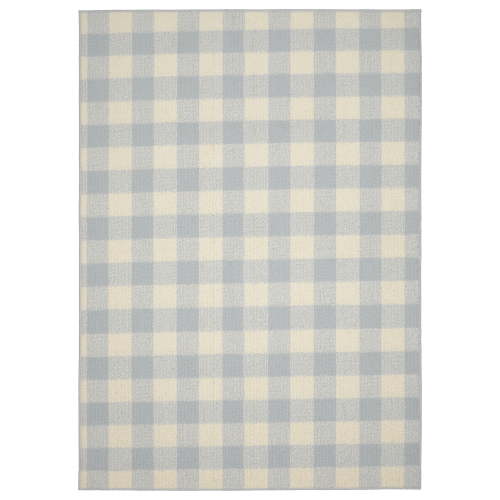 Garland Rug Country Living Buffalo Plaid 5 ft. x 7 ft. Area Rug Soft Silver/Ivory