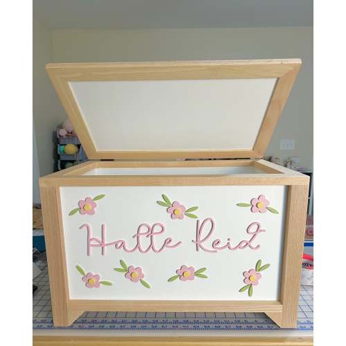 Daisy with Name Toy Chest – Stone & Branch Home Co